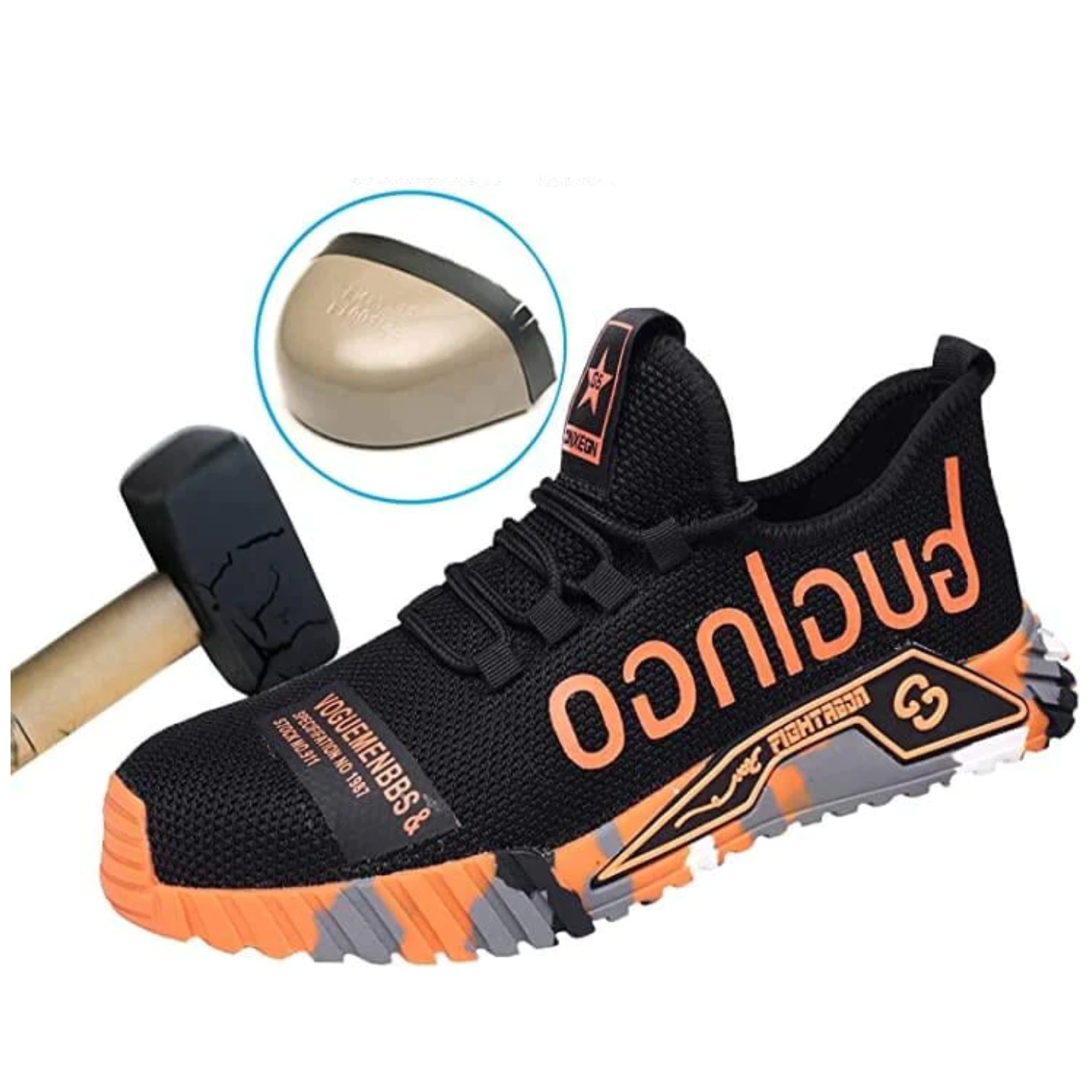 Men’s Lightweight Safety Trainers – Steel Toe & Anti-Slip Work Shoes
