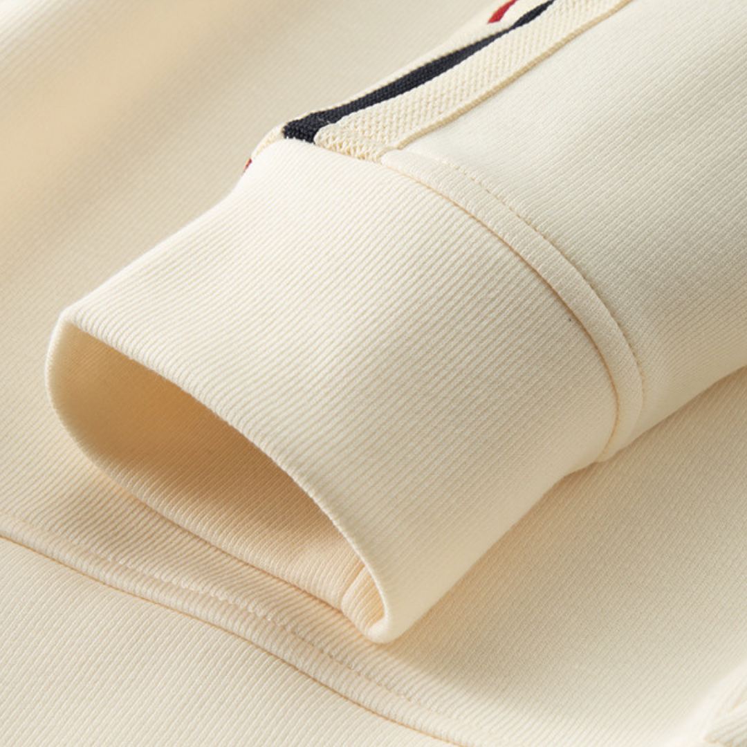 Men’s Premium Retro Stripe Half-Zip Tracksuit – Navy