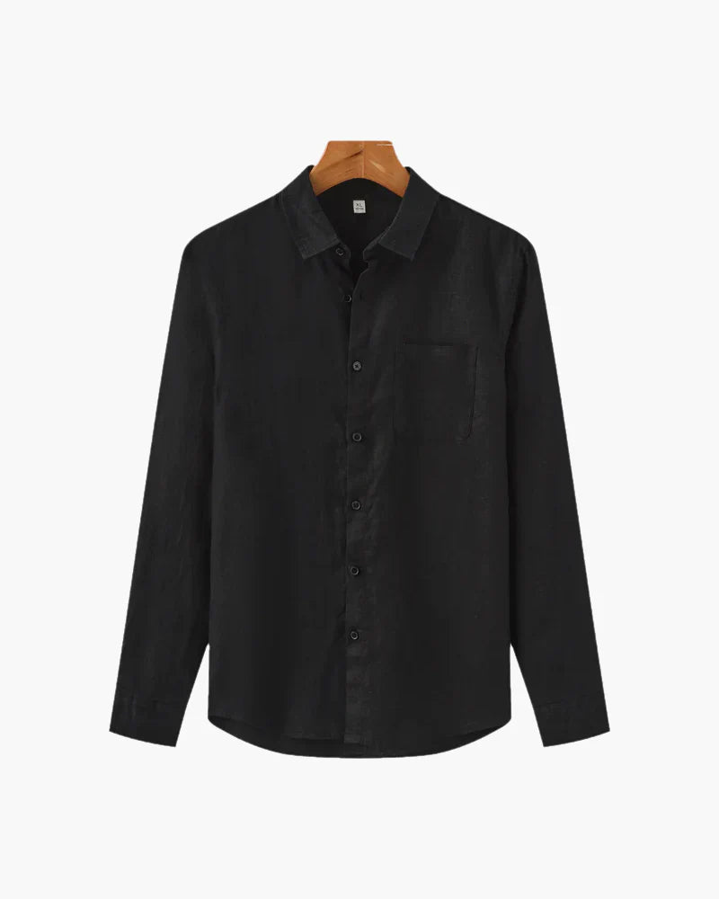 Relaxed Linen Button Shirt – Minimal Everyday Essential by Luxoo
