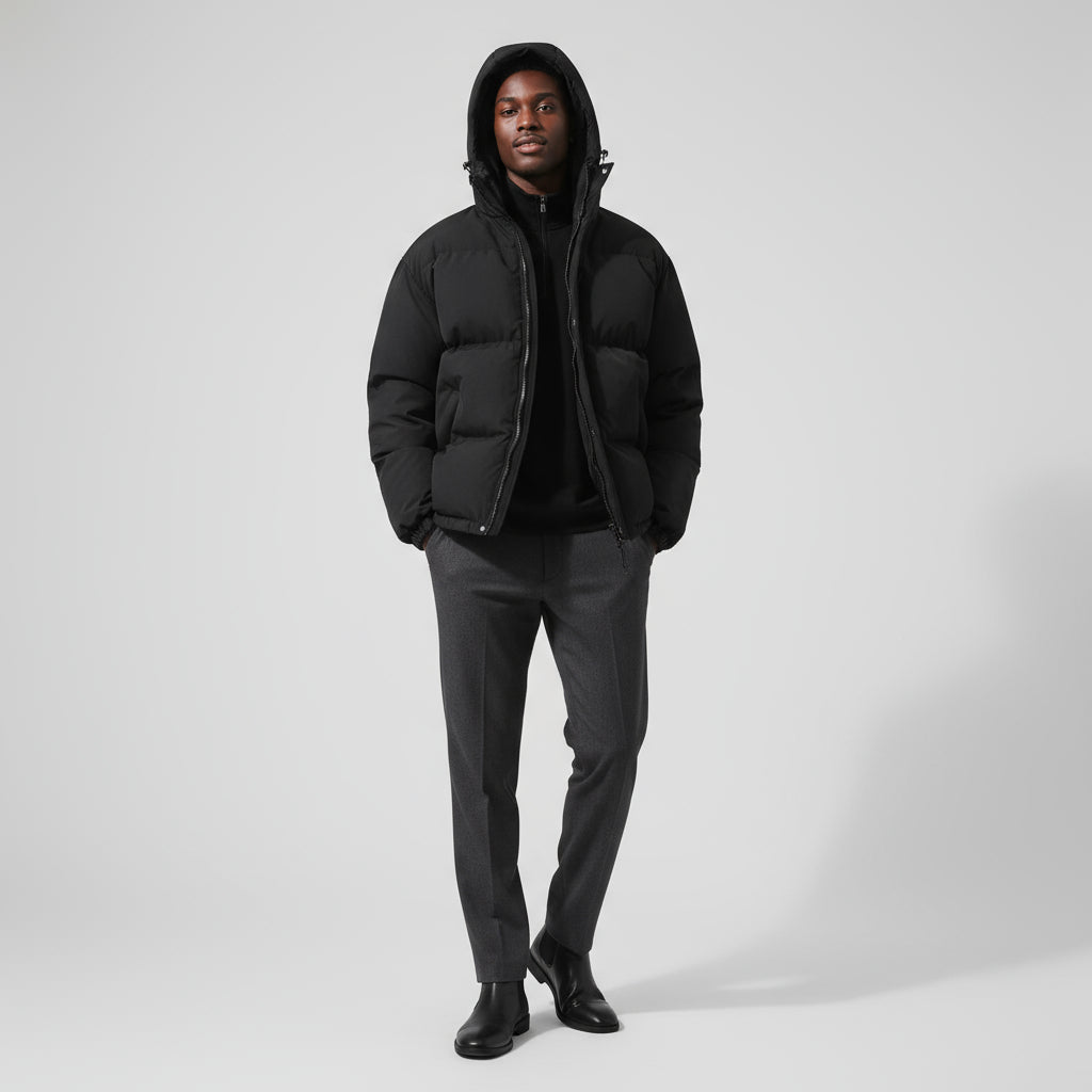 Men’s Essential Puffer Jacket – Warm Lightweight