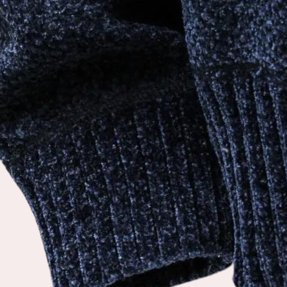 Men's Fleece-Lined Zip Hoodie with Drawstring Hood and Striped Design