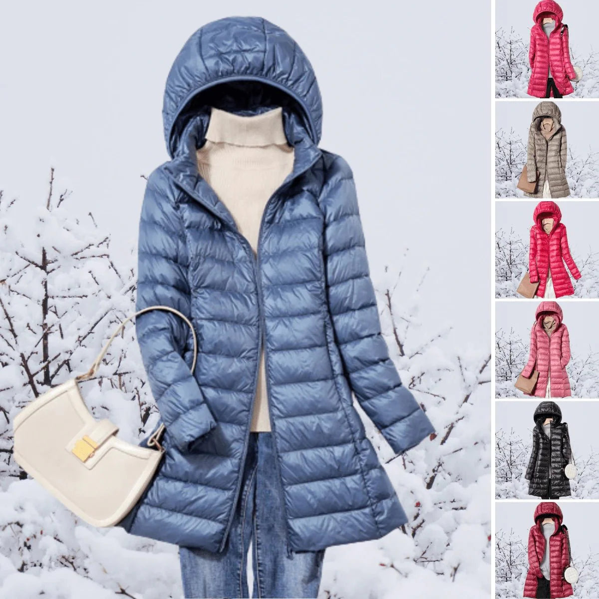 Casual Puffer Jacket With Long Sleeves