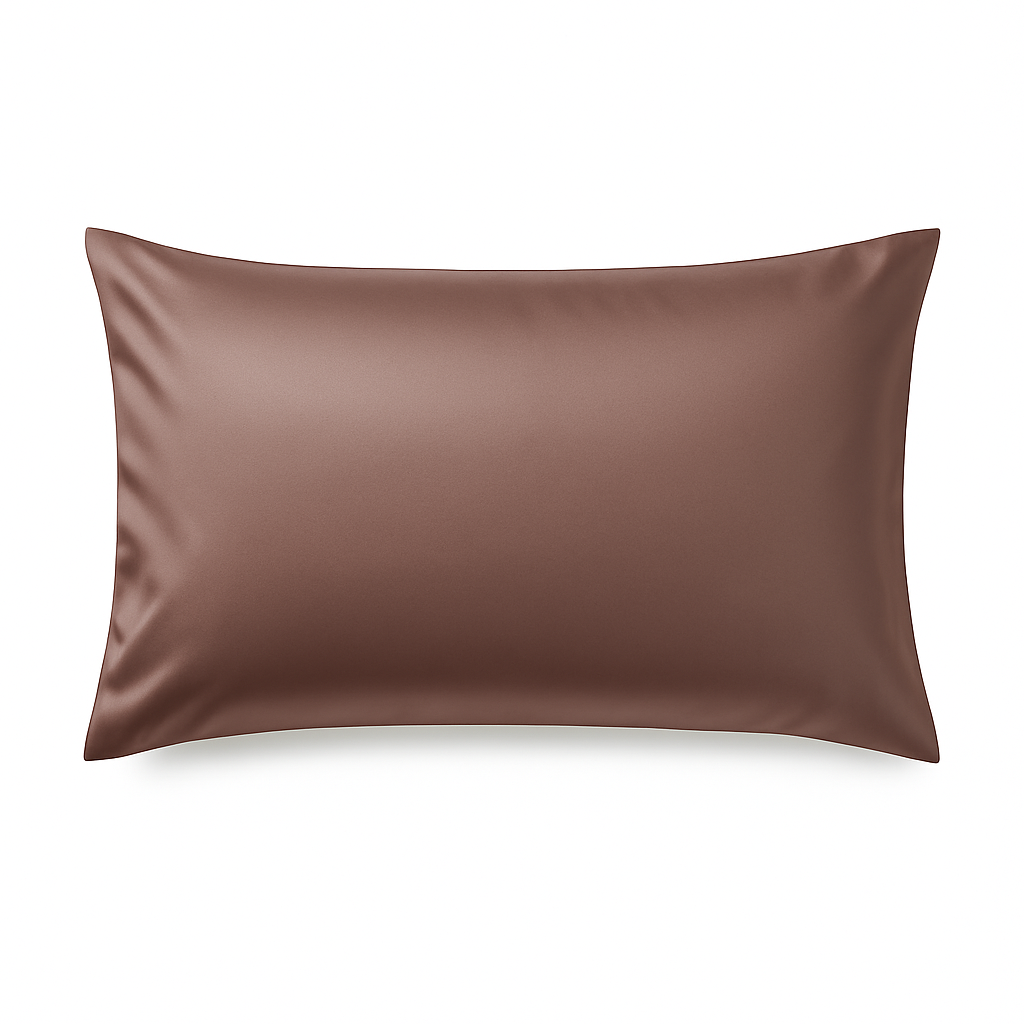 Premium zijde kussensloop van Luxoostore, kleur Rose Taupe