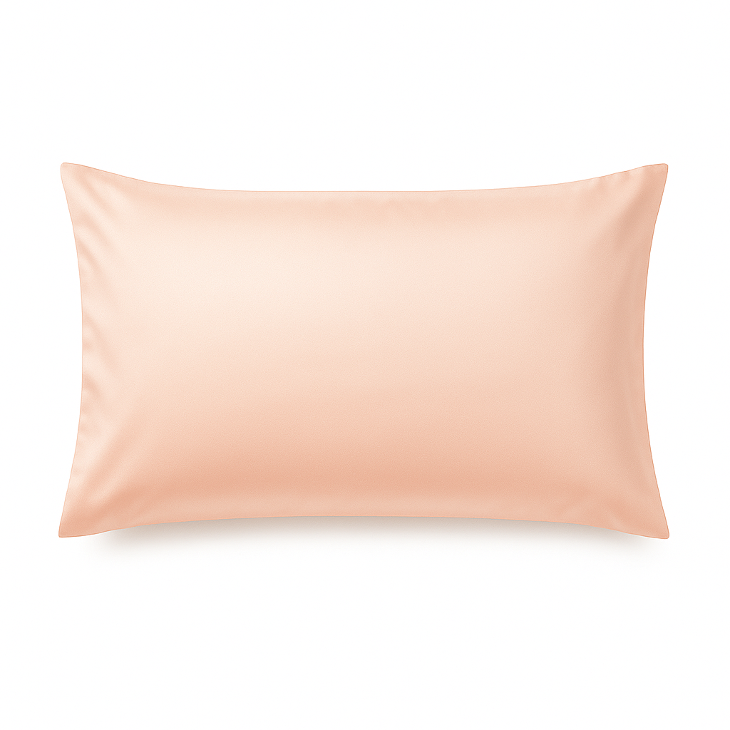 Zijde kussensloop met luxe uitstraling in kleur Coral