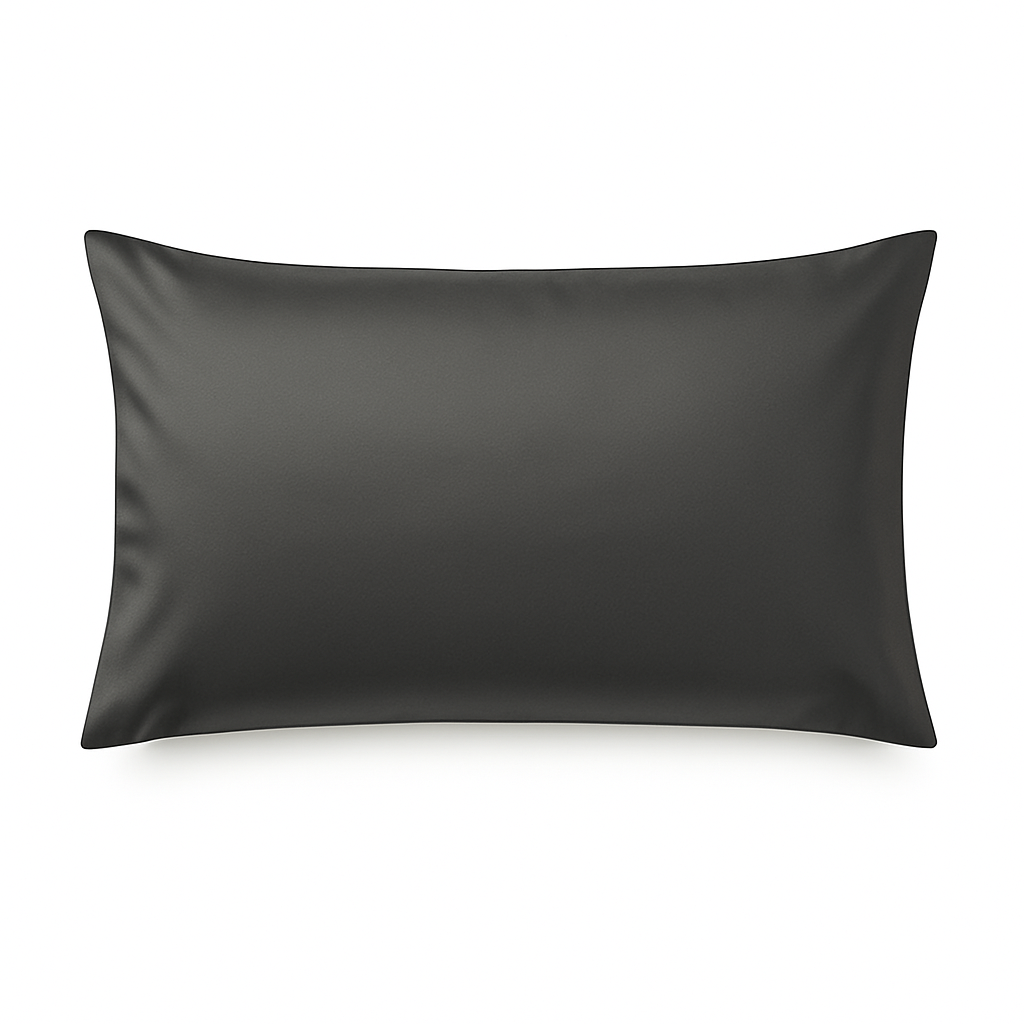 Luxoo premium moerbeizijde kussensloop in Dark Grey