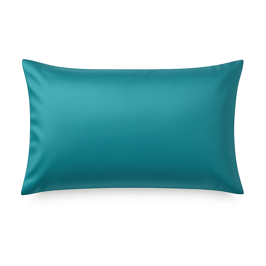 Luxe 100% moerbeizijde kussensloop in Teal van Luxoostore