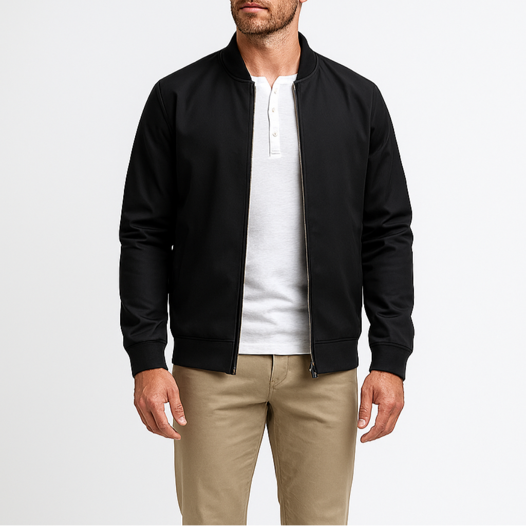 Men’s Classic Bomber Jacket – Lightweight, Minimalist & Everyday Comfort