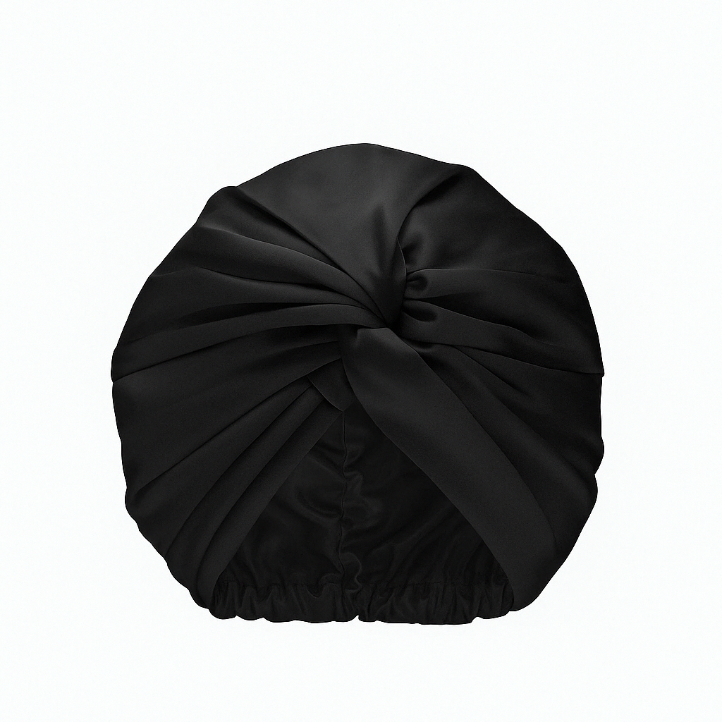 Comfortabele zijde bonnet met elastische rand