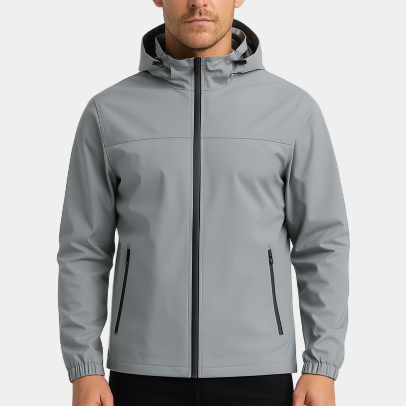 Men’s Softshell Hooded Jacket – Water-Resistant, Windproof & Everyday Performance