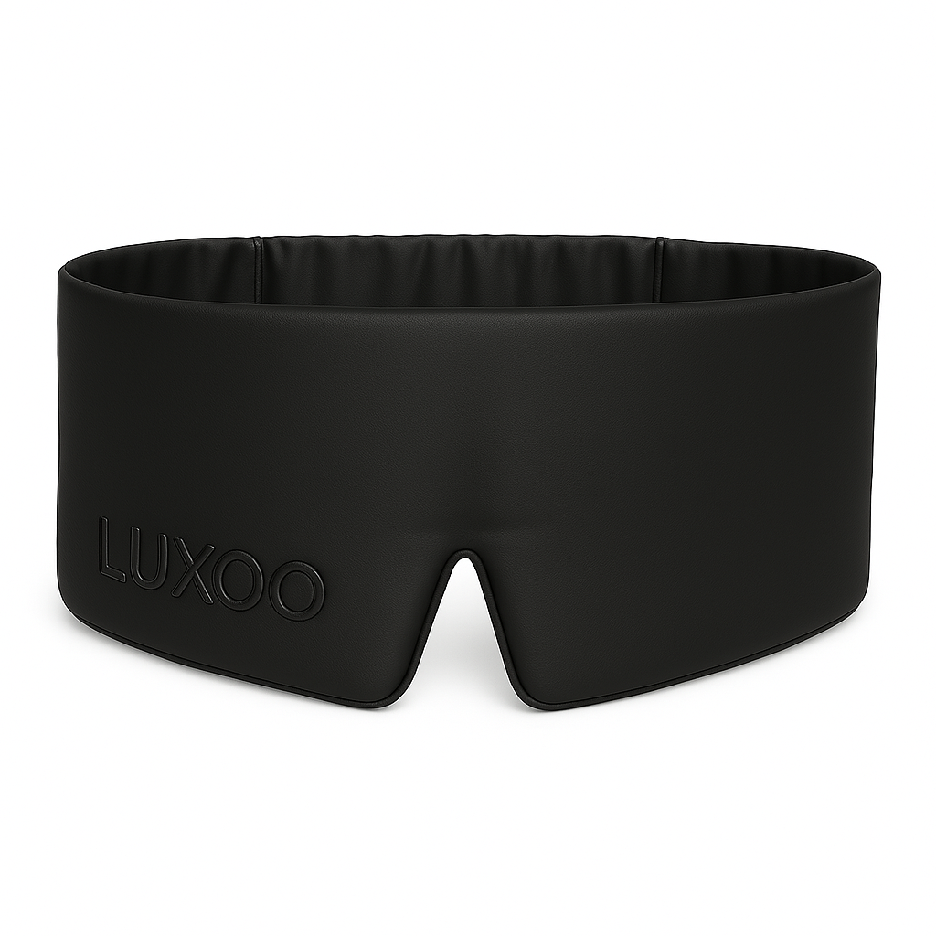 Zwart oogmasker voor dames en heren – comfortabele pasvorm van Luxoo