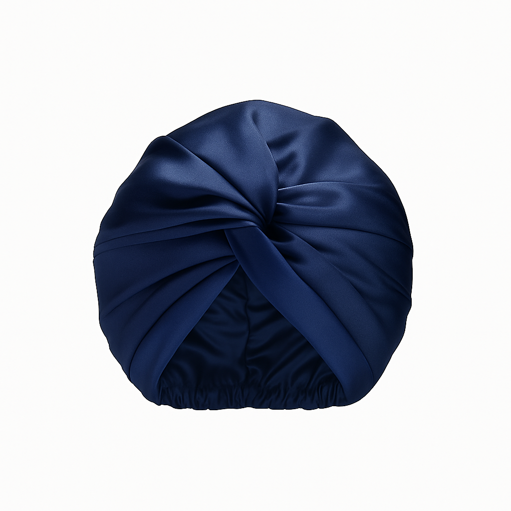 Zijden slaap bonnet voor krullen en natuurlijk haar