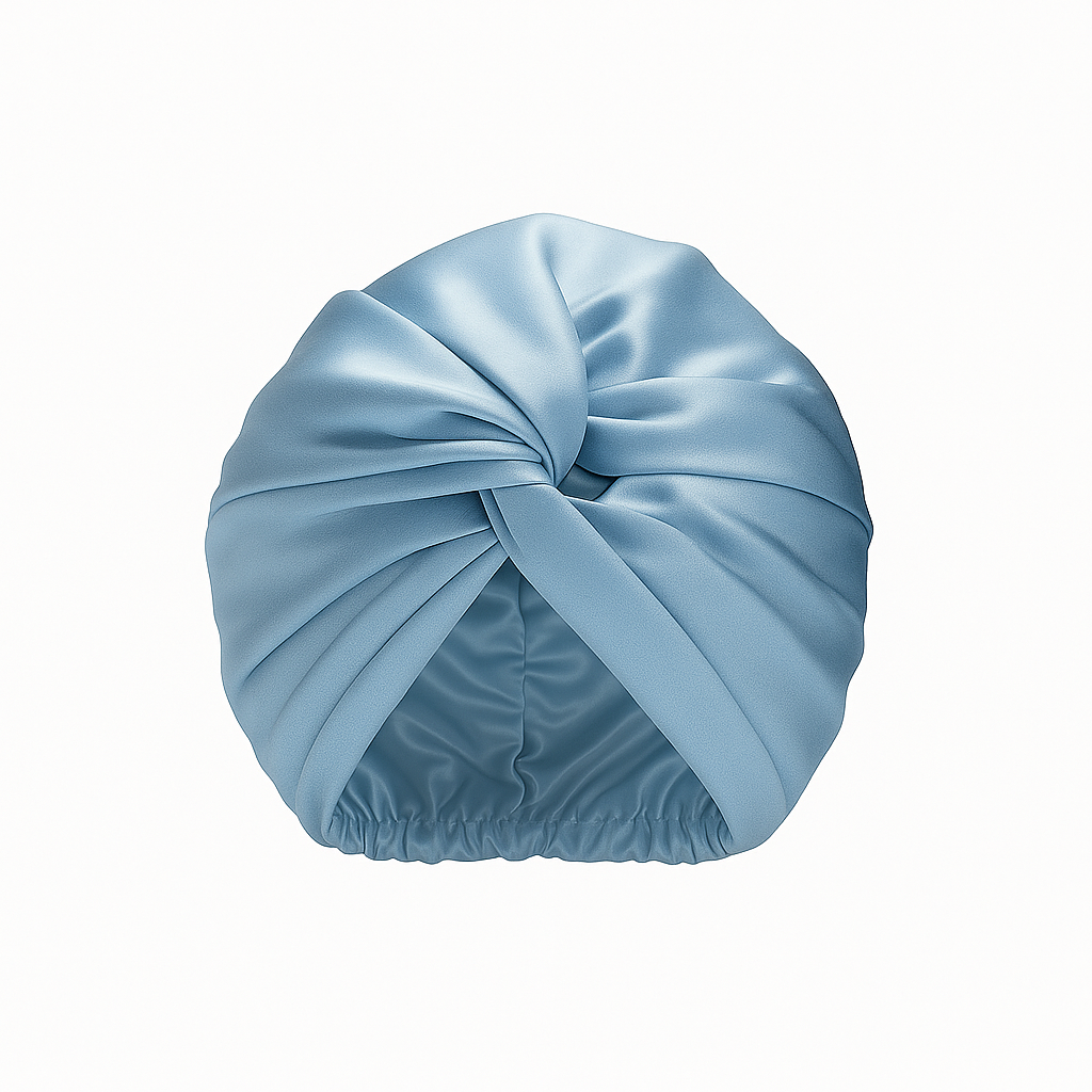 Luxe zijde bonnet voor haarbescherming tijdens het slapen