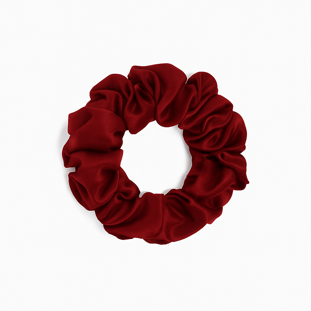 Duurzame en stijlvolle zijden scrunchie met sterke elastiek en gladde afwerking
