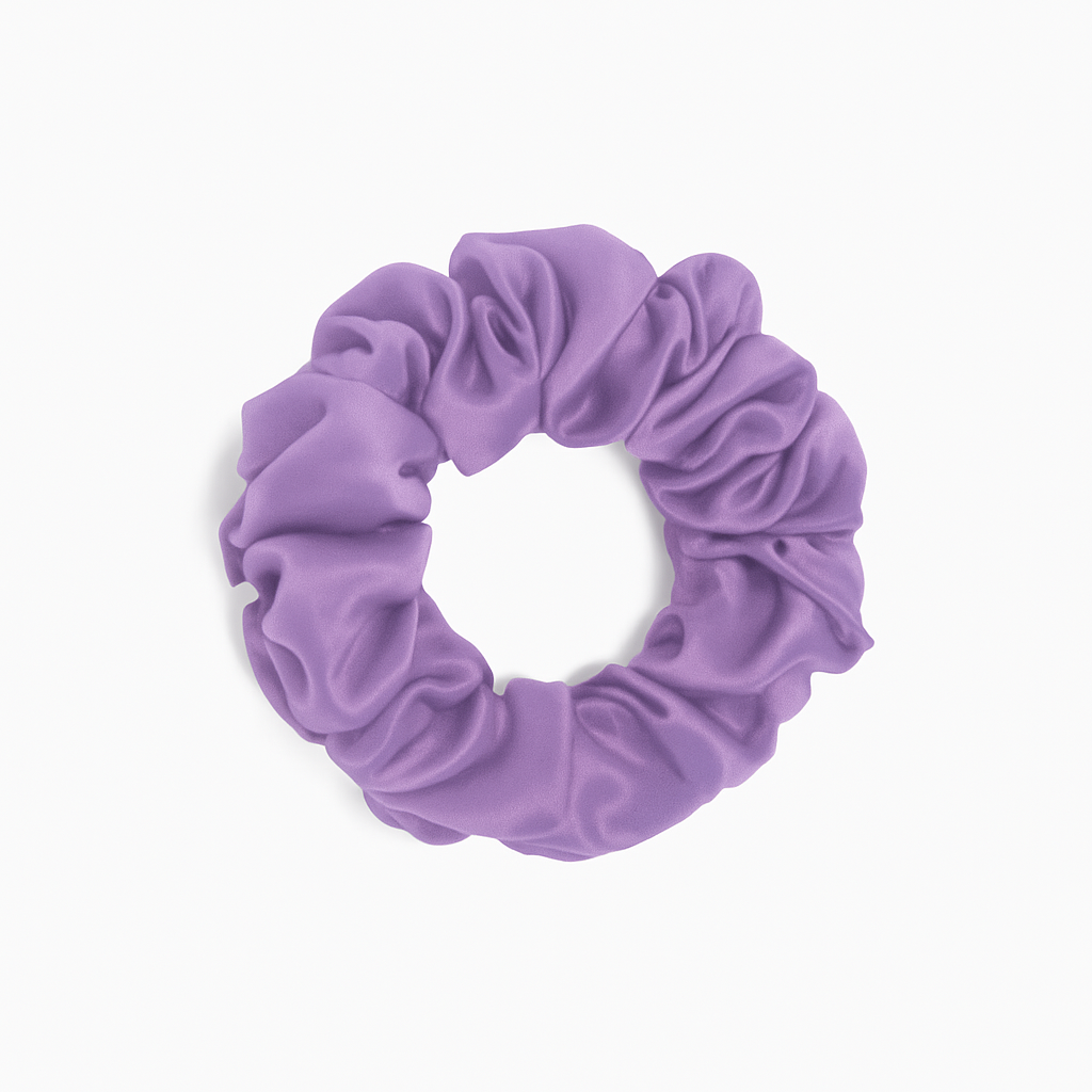 Haarvriendelijke 100% zijde scrunchie met glanzende satijnen look