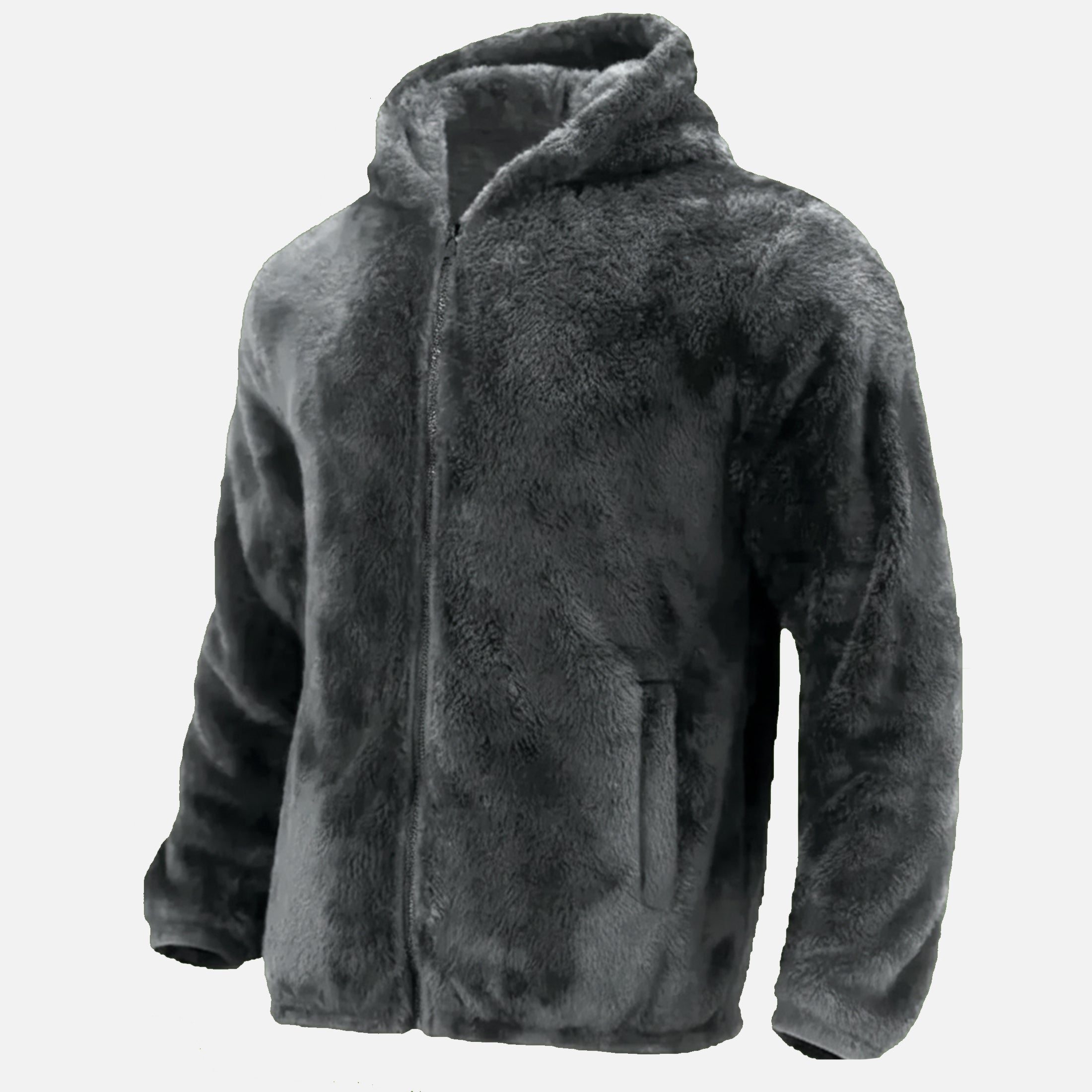 Men’s Sherpa Fleece Zip Hoodie – Ultra-Soft, Warm & Cozy Winter Comfort