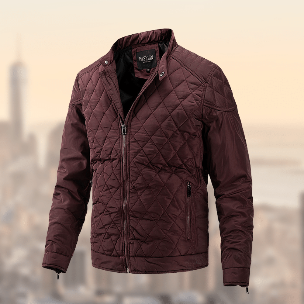 Men’s Quilted Biker Jacket – Lightweight, Stylish & All-Season Comfort