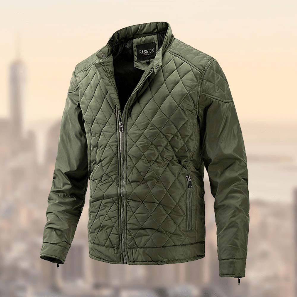 Men’s Quilted Biker Jacket – Lightweight, Stylish & All-Season Comfort
