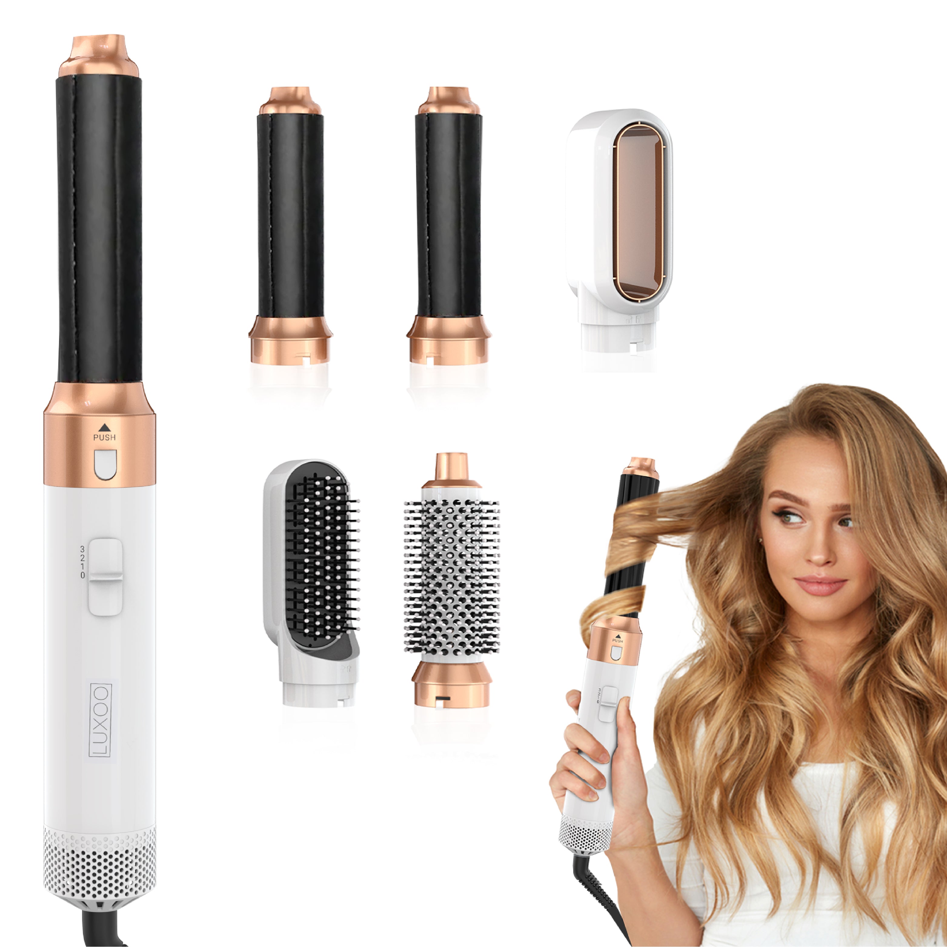 Luxoo Airstyler Wit Goud