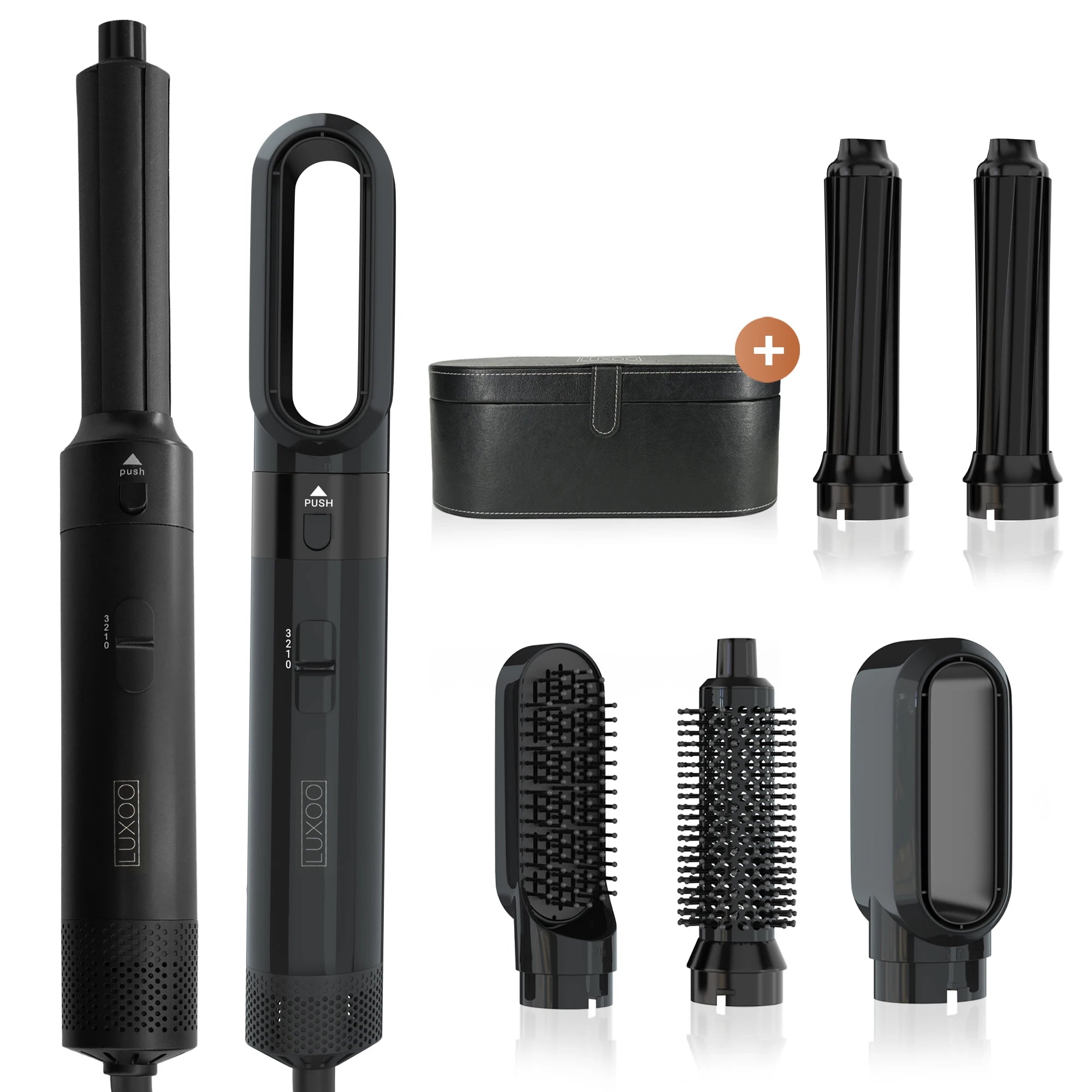 Luxoo Airstyler Zwart + opbergccase