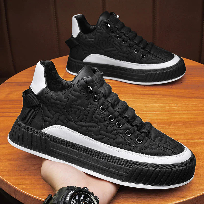 Men’s Premium Quilted Sneakers – Modern Style & Everyday Comfort