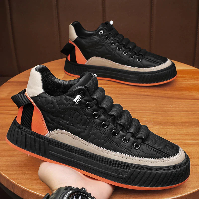 Men’s Premium Quilted Sneakers – Modern Style & Everyday Comfort