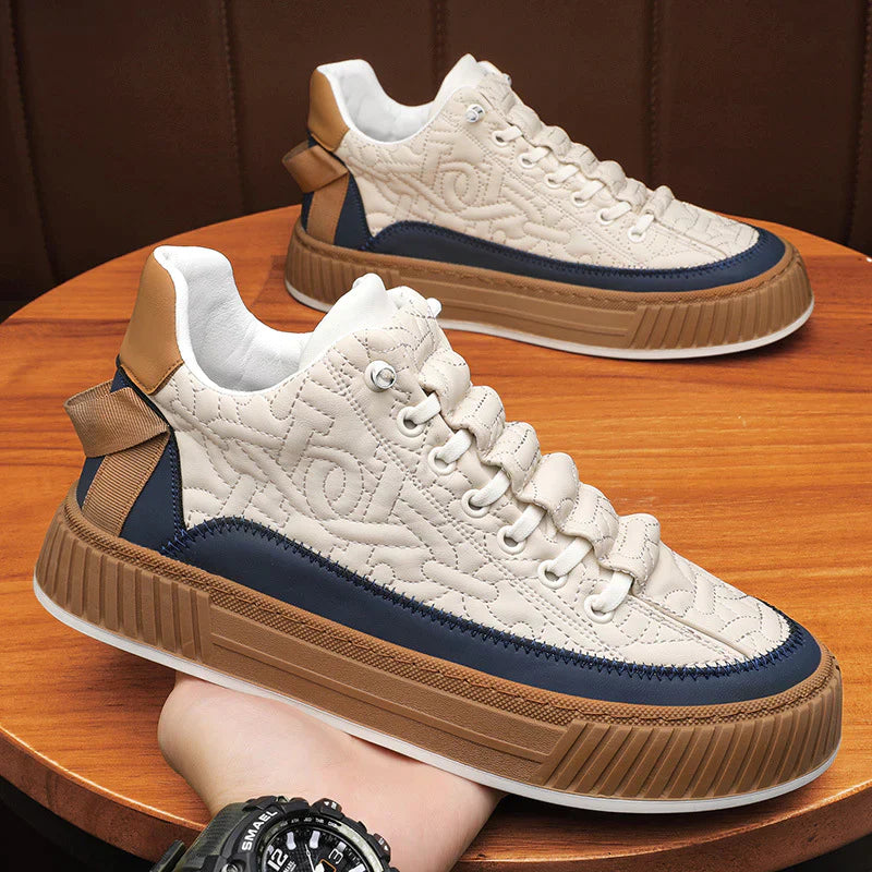 Men’s Premium Quilted Sneakers – Modern Style & Everyday Comfort