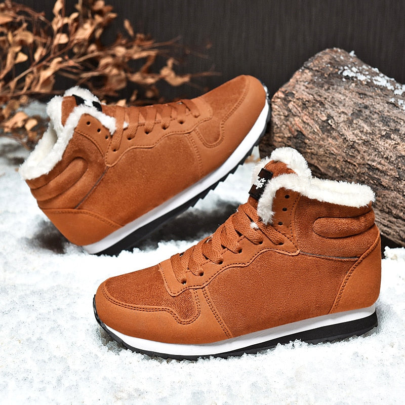Men’s Winter Warm Sneakers – Fur Lined Comfort & Non-Slip Sole