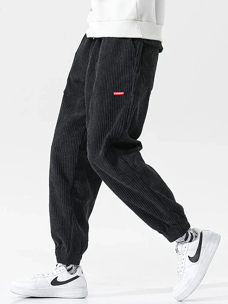 Men’s Corduroy Jogger Trousers – Relaxed Fit & Street Style