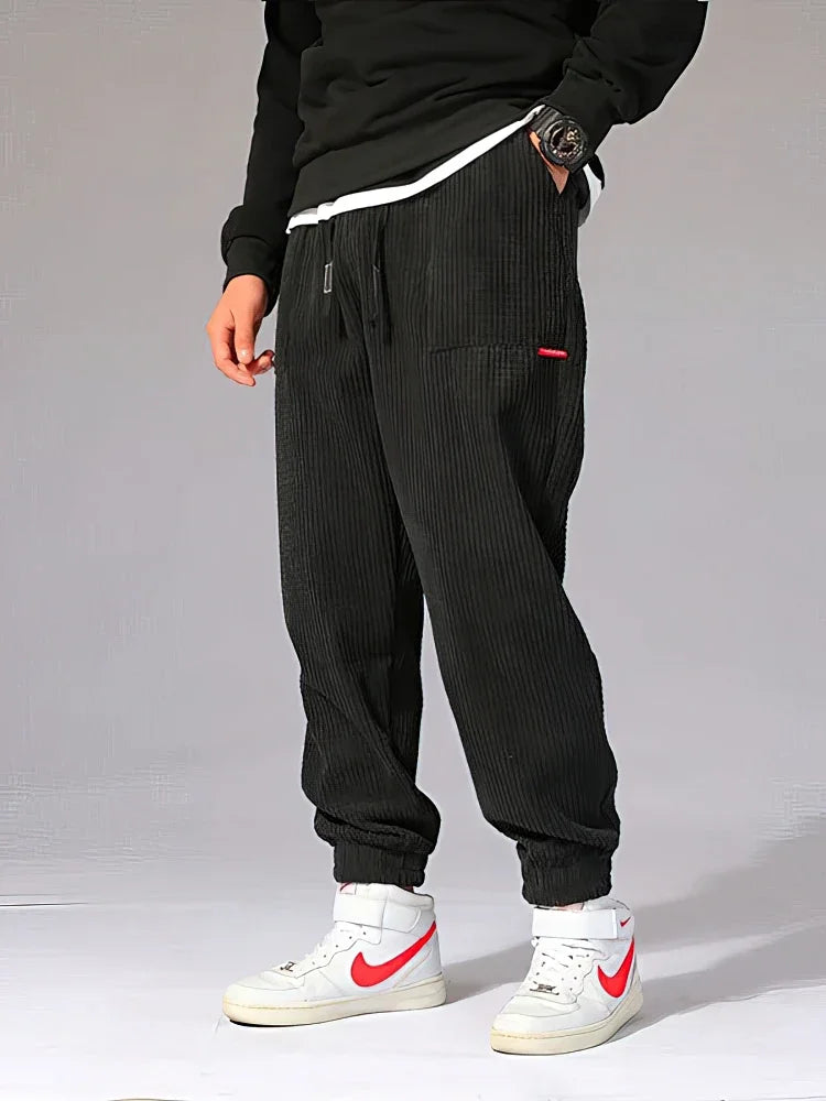 Men’s Corduroy Jogger Trousers – Relaxed Fit & Street Style