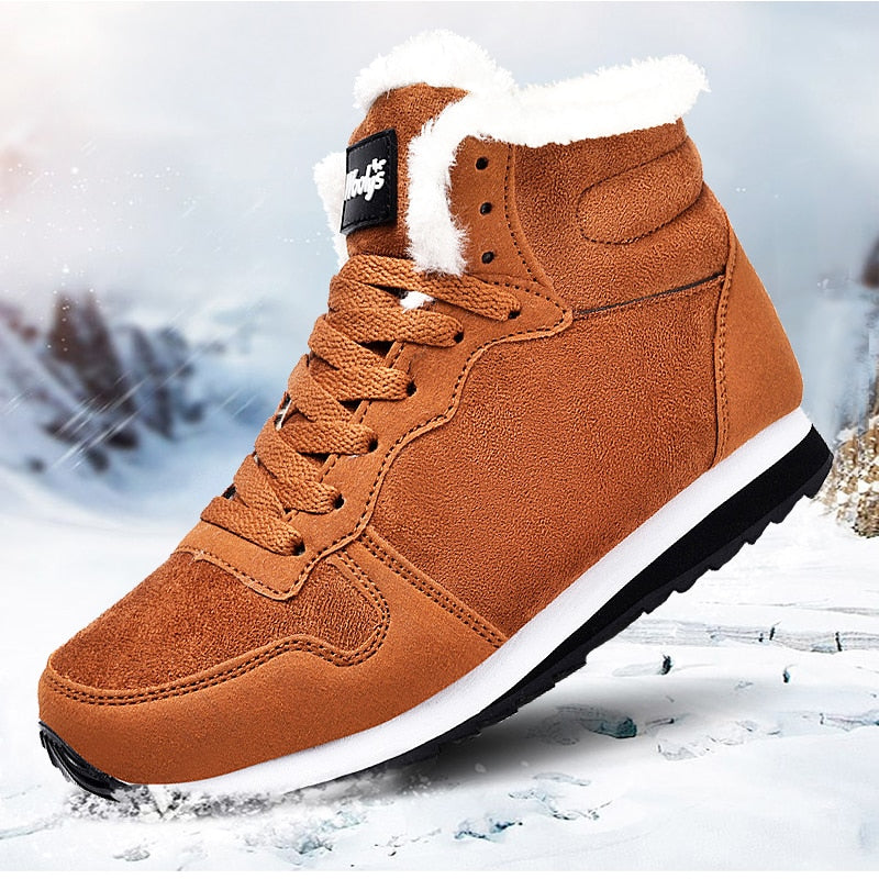 Men’s Winter Warm Sneakers – Fur Lined Comfort & Non-Slip Sole