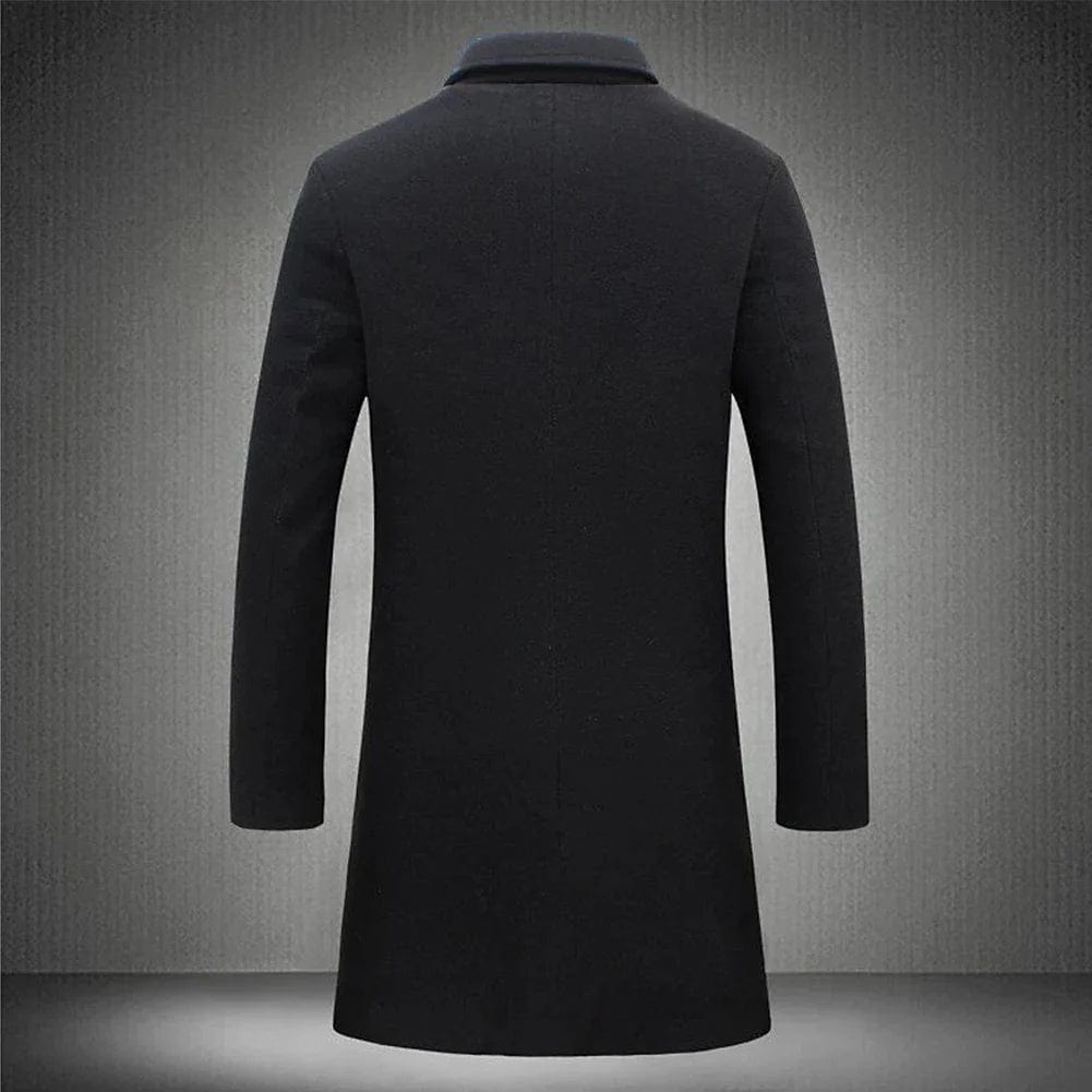 Men’s Classic Wool Blend Overcoat – Warm, Tailored & Timeless Style