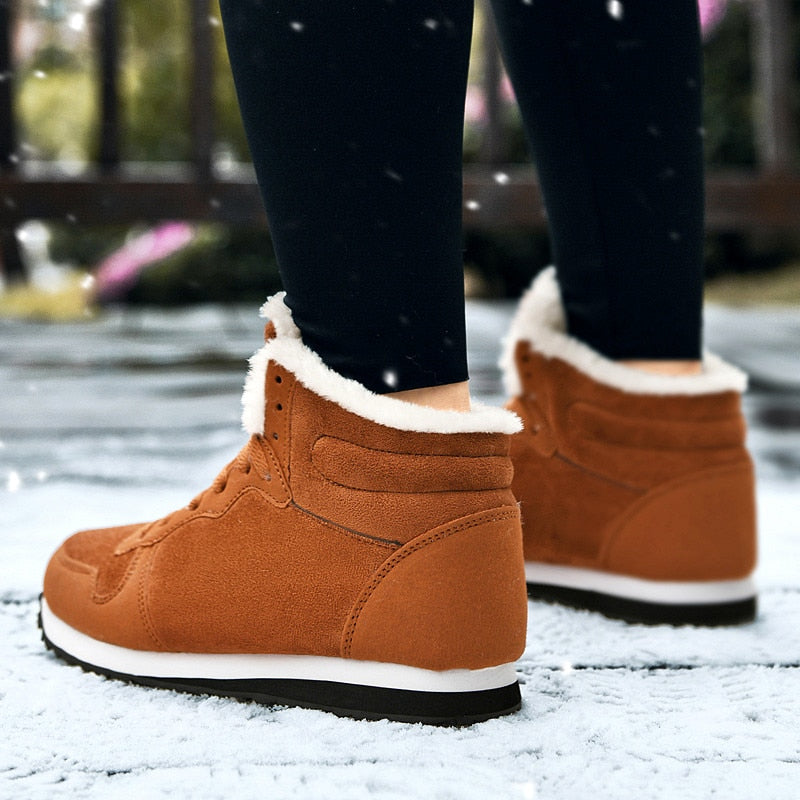 Men’s Winter Warm Sneakers – Fur Lined Comfort & Non-Slip Sole