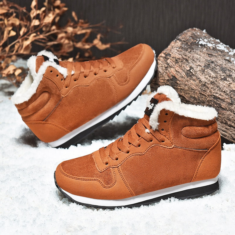 Men’s Winter Warm Sneakers – Fur Lined Comfort & Non-Slip Sole