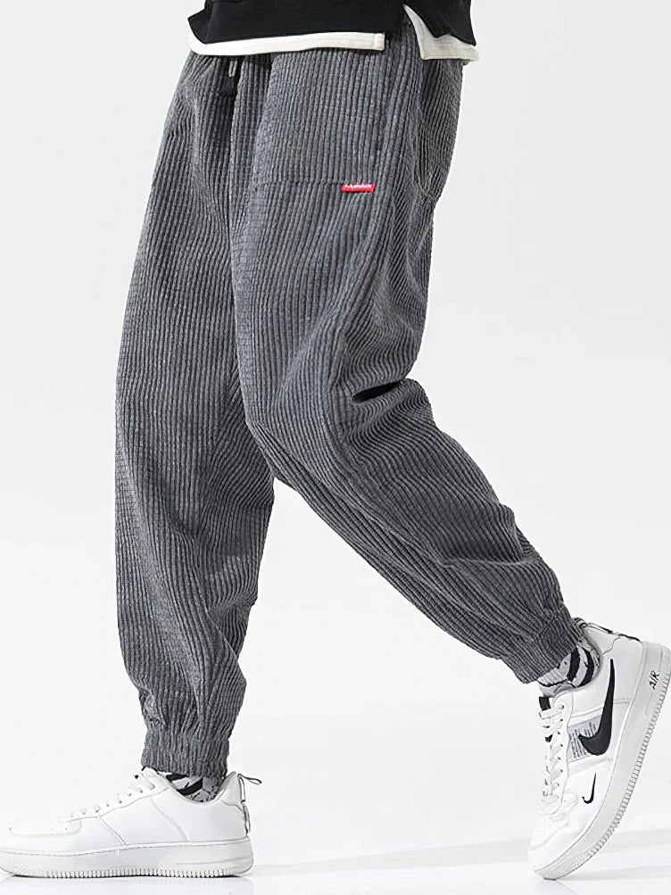Men’s Corduroy Jogger Trousers – Relaxed Fit & Street Style