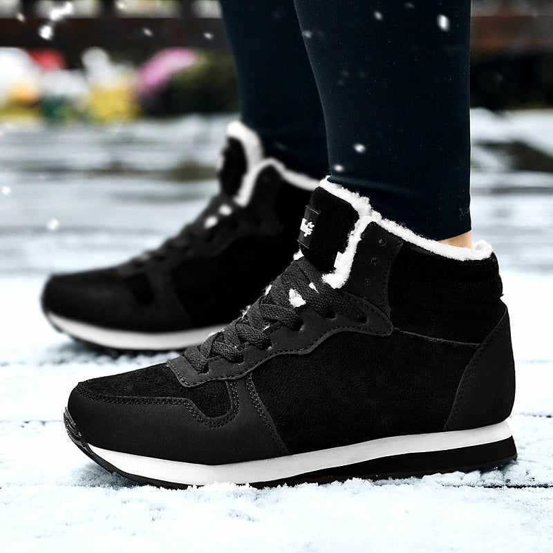 Men’s Winter Warm Sneakers – Fur Lined Comfort & Non-Slip Sole