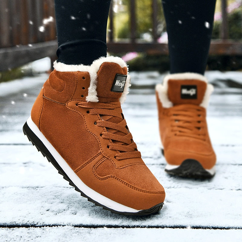 Men’s Winter Warm Sneakers – Fur Lined Comfort & Non-Slip Sole