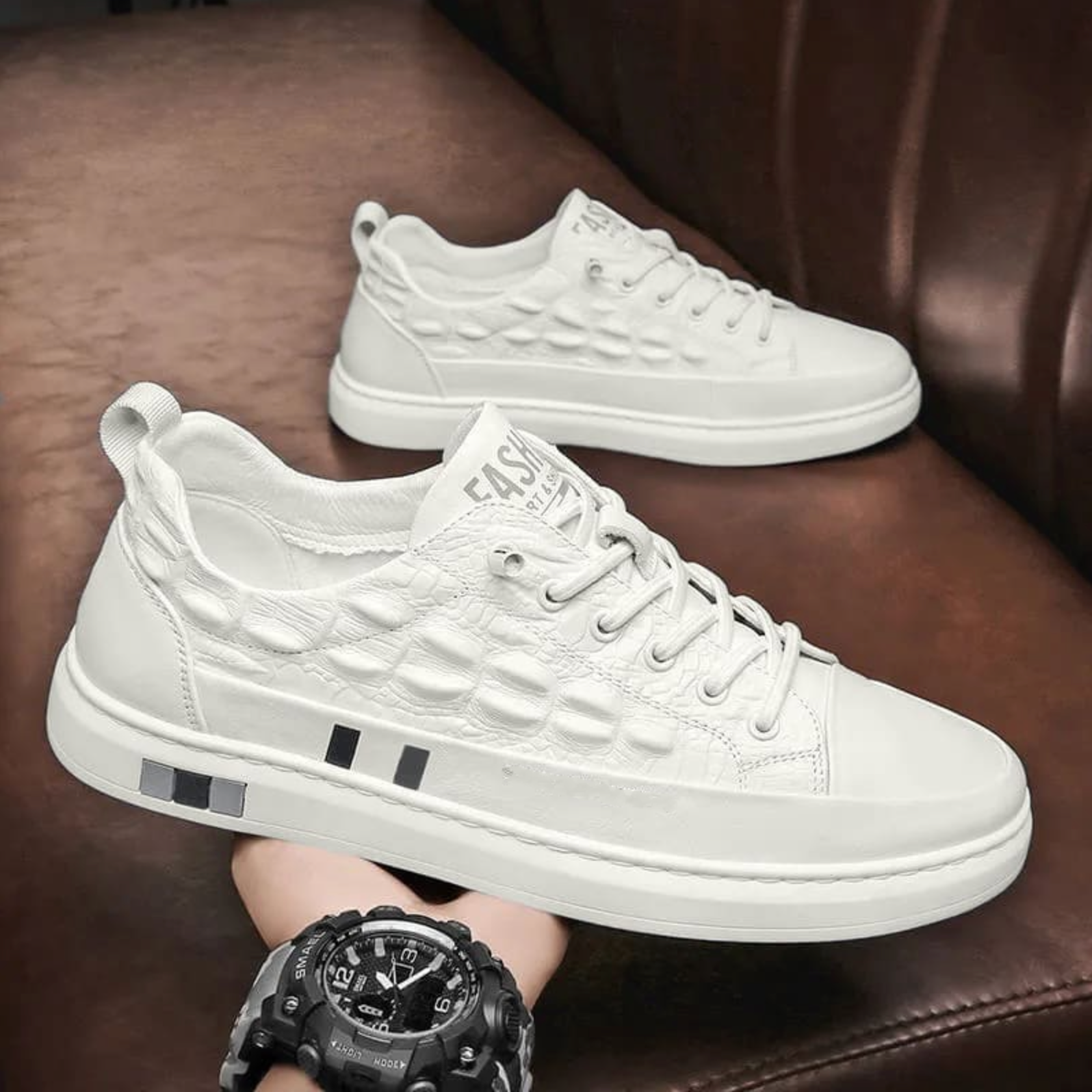 Men’s Leather Sneakers – Minimalist Design & Everyday Comfort