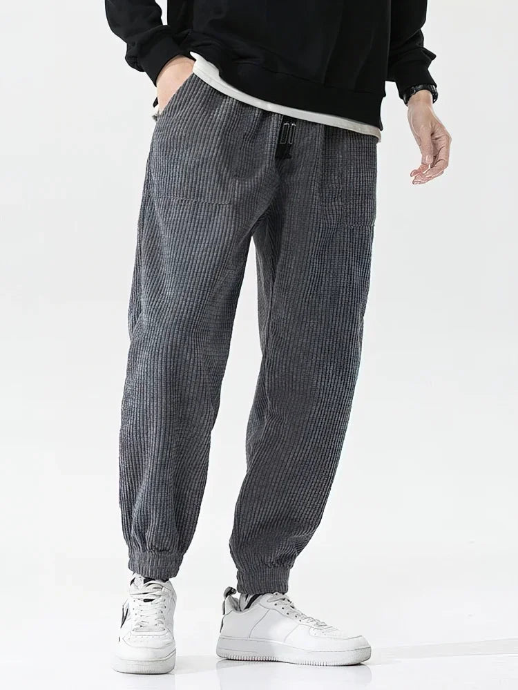 Men’s Corduroy Jogger Trousers – Relaxed Fit & Street Style
