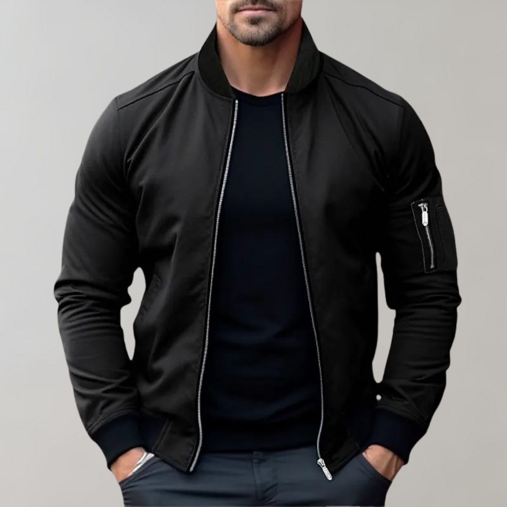 Men’s Slim Fit Bomber Jacket – Casual Streetwear Essential