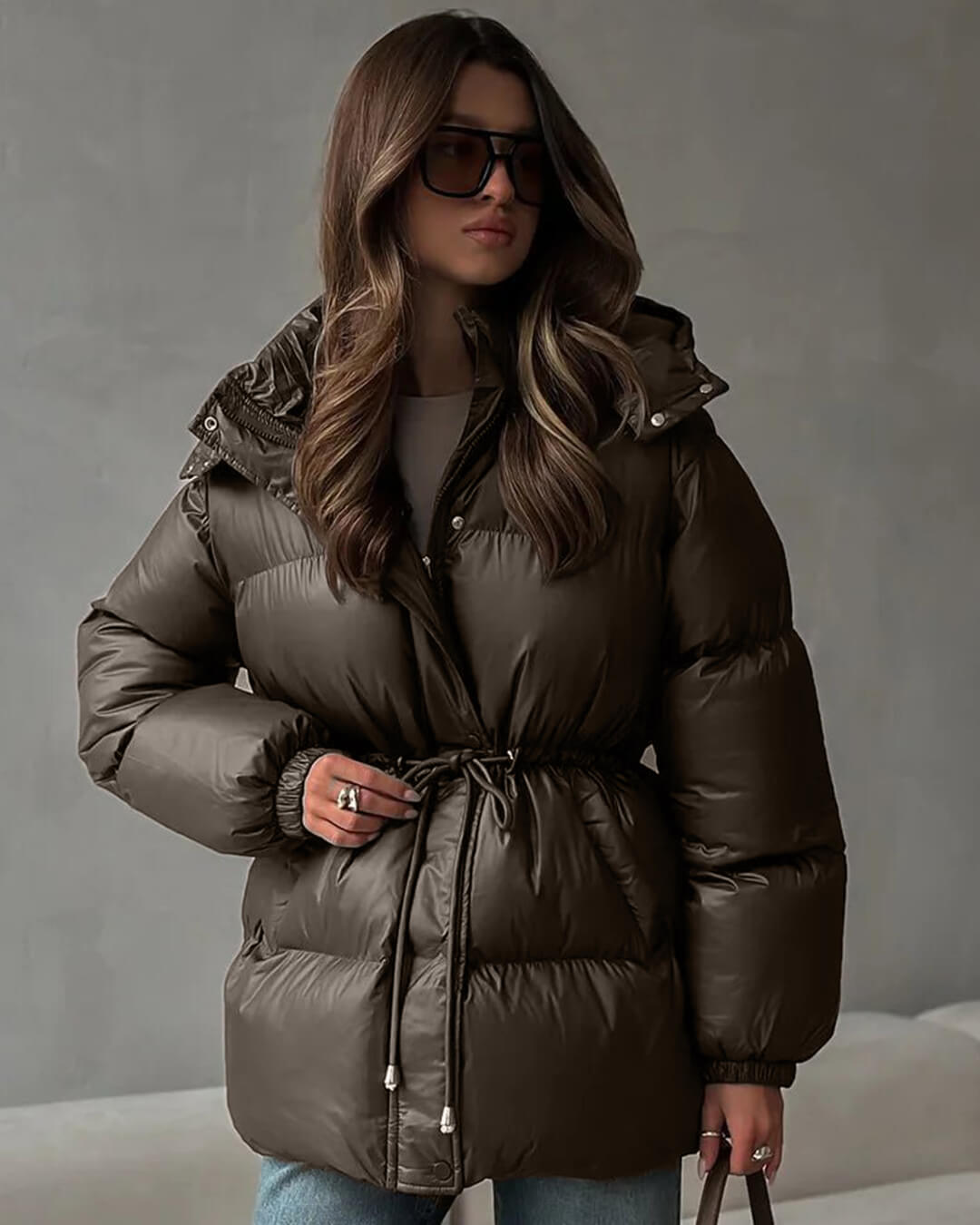 EleganceShield Women’s Puffer Coat