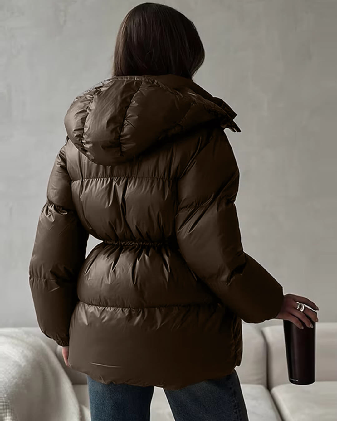 EleganceShield Women’s Puffer Coat