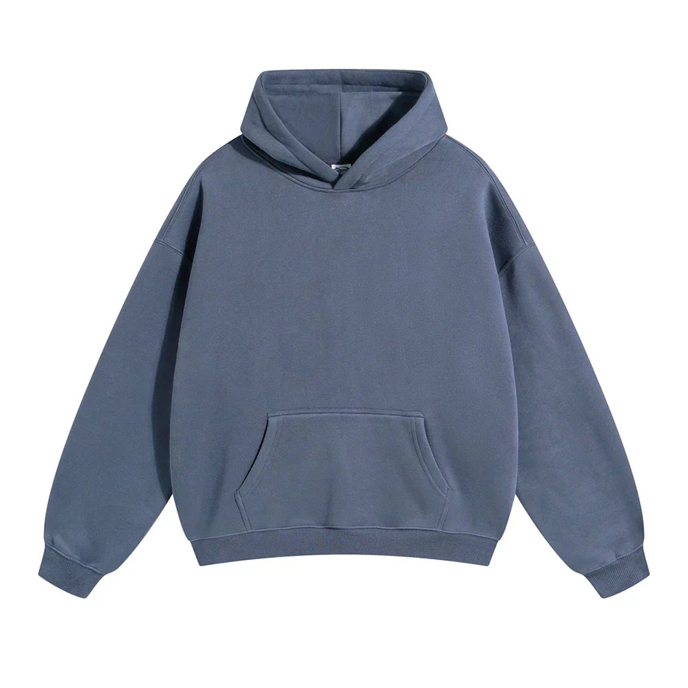 Essential Oversized Hoodie – Soft Cotton Comfort in Sky Blue