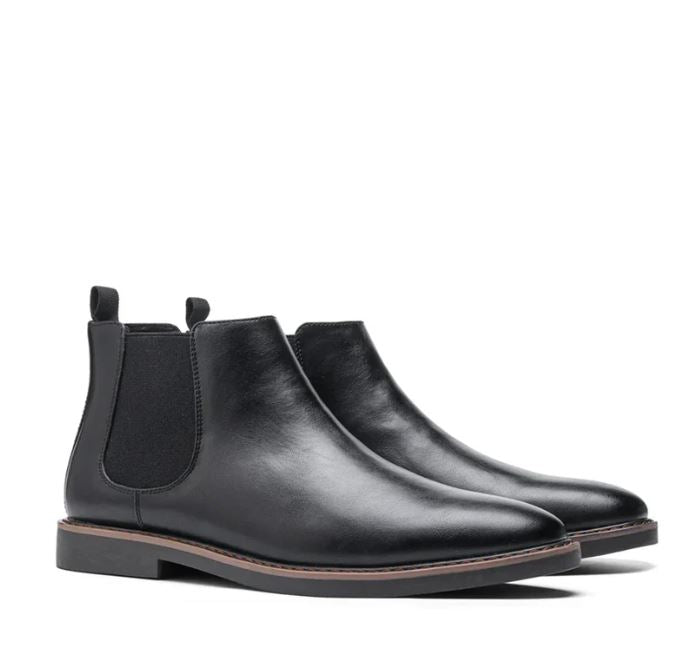 Men’s Classic Leather Chelsea Boots – Timeless Design & Everyday Comfort