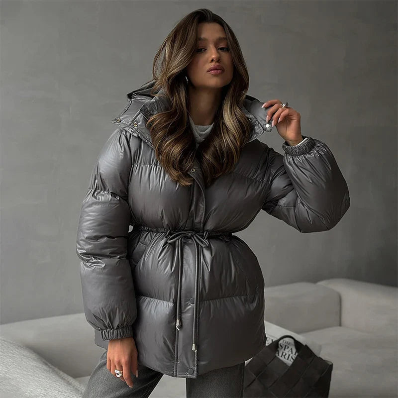 EleganceShield Women’s Puffer Coat