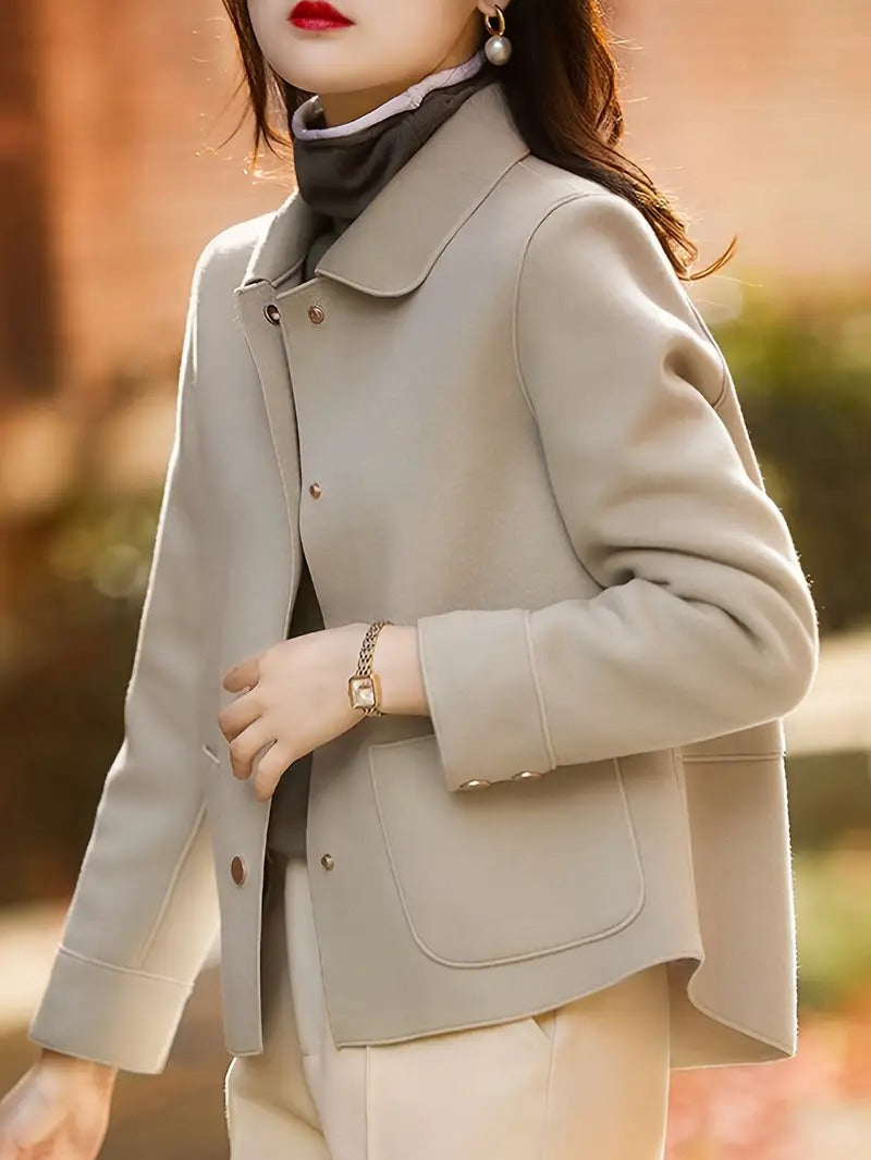 Women's Button-Front Structured Jacket