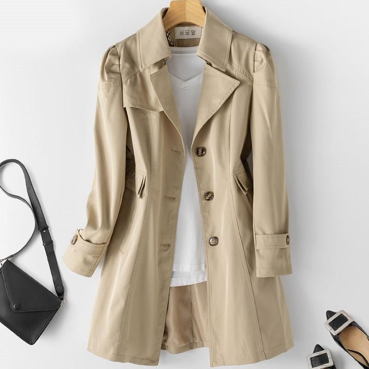 Women's Versatile Trench Coat With Timeless Style