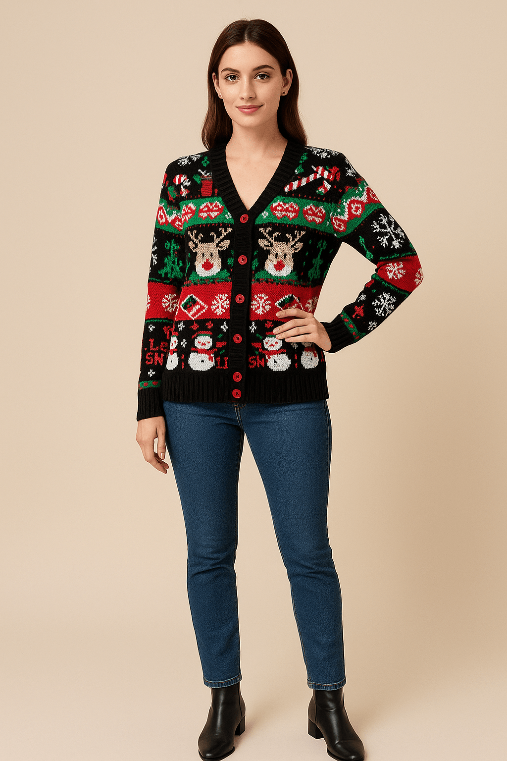 Festive Christmas Cardigan – Cozy, Fun & Holiday Ready