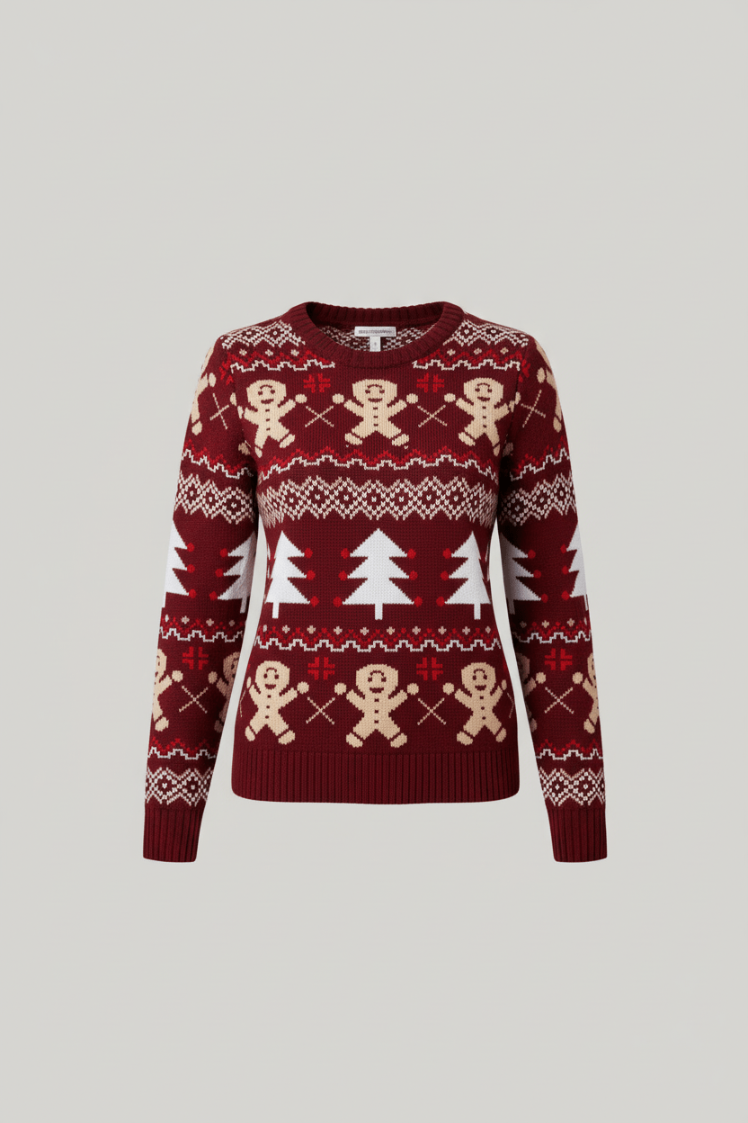 Festive Gingerbread Christmas Jumper – Cozy, Fun & Holiday Ready