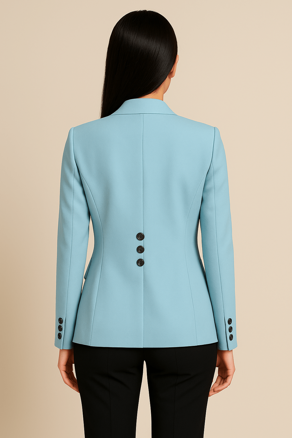 Women’s Tailored Blazer – Single-Breasted Elegant Office Jacket