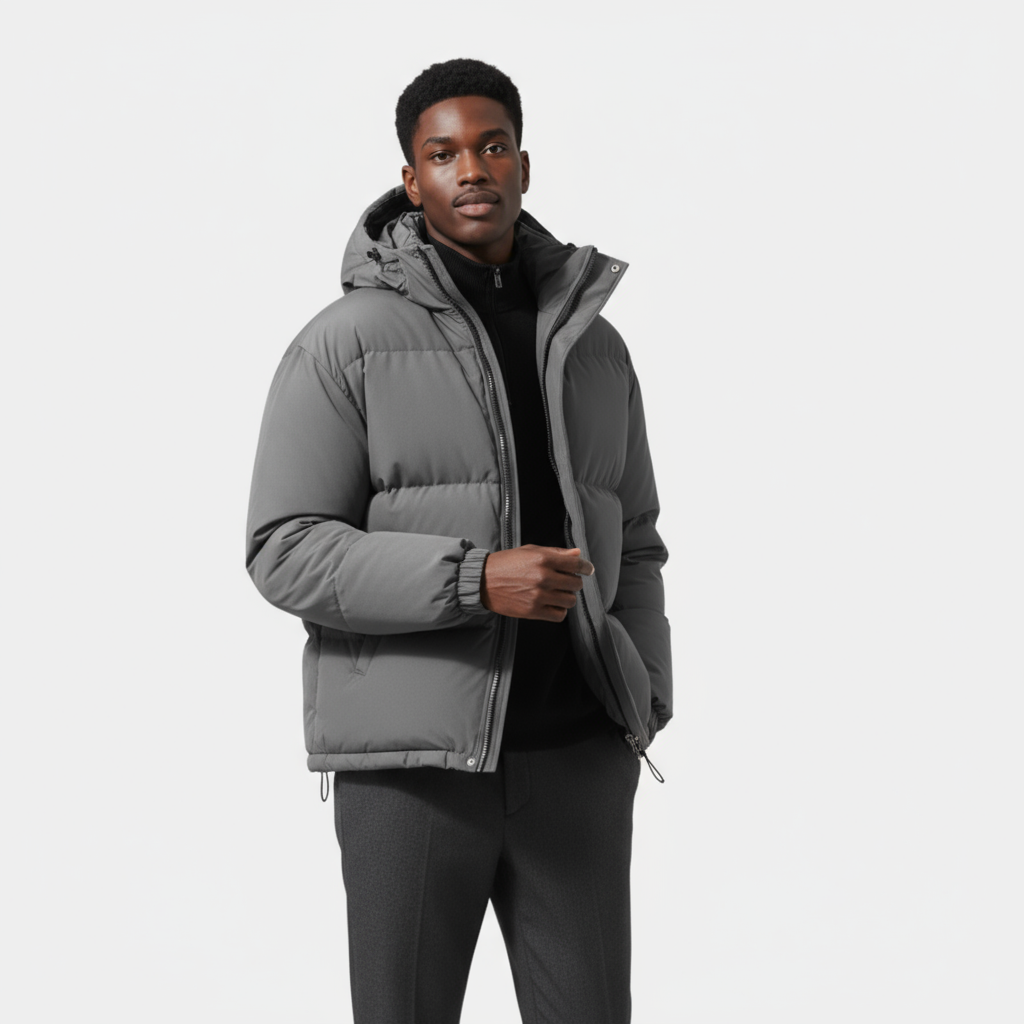 Men’s Essential Puffer Jacket – Warm Lightweight